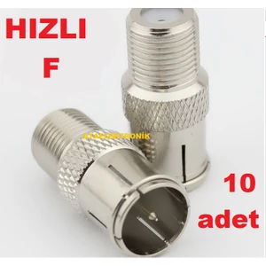 Ata Elektronik F Quick Konnektör Ef Fe Connektör Hızlı Sök Tak 10 Adet