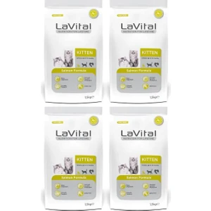 La Vital  Somon Balıklı Yavru Kedi Maması 1,5 Kg*4 Adet