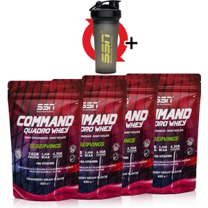 SSN Sports Style Nutrition Ssn Command Quadro Whey 30 gr x 60 Sachets 1800 gr Mıx4 (Çilek-Çilek)