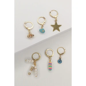 Renkli Nazar Küpe Seti