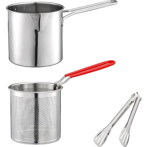 Derin Kızartma Tenceresi Süzgeç Sepeti Maşası Paslanmaz Çelik Japon Tempura Kızartma Potu Patates Kızartması Tavuk Için (Yurt Dışından)