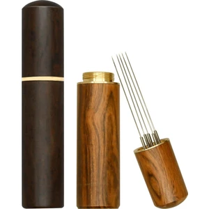 2pc Espresso Distribution Tool,espresso Stirrer Tool With Natural Wood Handle And Base,5needles Espresso Coffee Stirrers (Yurt Dışından)