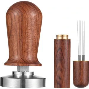 51MM Espresso Tamper & Stirrer Set With Wooden Handle Press And Wdt Tool For Espresso Machine Accessories (Yurt Dışından)