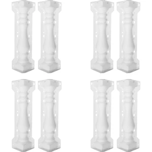 8x Roma Sütun Kalıp Balkon Bahçe Havuz Çiti Çimento Korkuluk Alçı Beton Kalıp Sütun Kalıp Korkuluk Binası (Yurt Dışından)