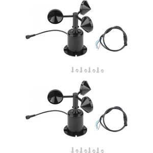 2x 0-70 M/s Rüzgar Hızı Sensörü Ortam Sinyal Çıkışı Darbe Tipi Üç Bardak Rüzgar Hızı Sensörü Anemometre DC5-30V (Yurt Dışından)