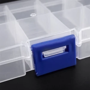 4x 1 Ila 10 Bölmeli Plastik Saklama Kutusu Şeffaf Inci Pin Takı Araçları Küçük Aksesuarlar (Yurt Dışından)