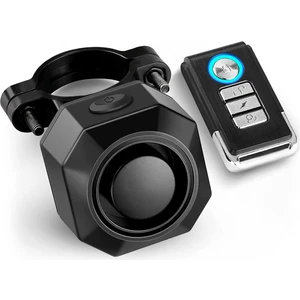 USB Şarj Edilebilir Bisiklet Alarmı, Uzaktan Kumandalı, 110DB Yüksek Sesle Kablosuz Hırsızlığa Karşı Titreşim Hareket Sensörü Araç Güvenlik Alarmı (Yurt Dışından)