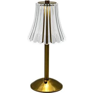 LED Kristal Dekoratif Masa Lambası 800 Mah Şarj Edilebilir Atmosfer Gece Lambası Restoran Cafe Için 3 Seviyeli Parlaklık (Yurt Dışından)