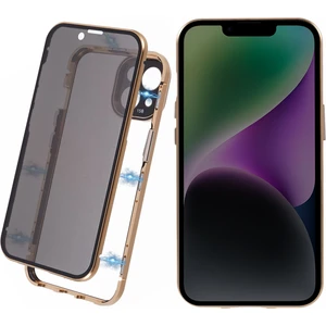 Forestl Digital iPhone15 Manyetik Adsorpsiyon Kılıfı Için Metal Tampon Temperli Cam Gizlilik Kapağı-Almadır (Yurt Dışından)