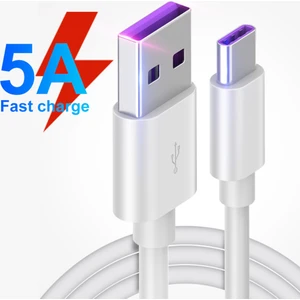Huawei Için 5A USB Tip C Telefon Süper Hızlı Hızlı Şarj Kablosu Veri Senkronizasyon Kablosu (Yurt Dışından)