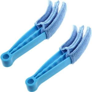 2x Minifiber Üçlü Kör Temizleyici Mitt Jaluzi Jaluzi Silgi (Yurt Dışından)