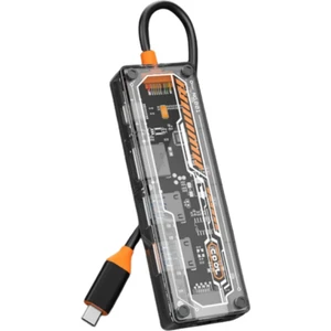 100W 5in1 Type C Çevirici Çoğaltıcı Hub, 3x Usb, 1x Hdmi, 1x Type C Çoğaltıcı Adaptör