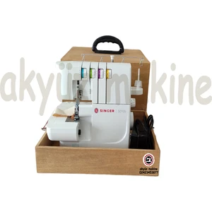 Herşey Ahşap Overlok Makinesi Taşıma Çantası %100AHŞAP Kontraplak