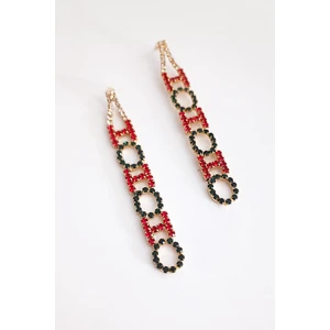 Ho Ho Ho Taşlı Yılbaşı Küpe