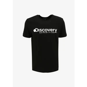 Discovery Expedition Siyah Erkek Bisiklet Yaka T-Shirt D4SM-TST3290
