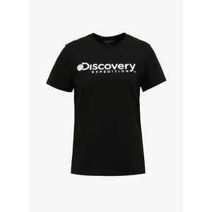 Discovery Expedition Siyah Kadın Bisiklet Yaka T-Shirt D4SL-TST3053