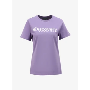 Discovery Expedition Lila Kadın Bisiklet Yaka T-Shirt D4SL-TST3053