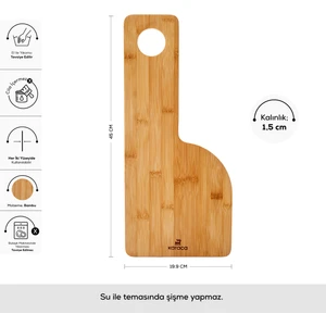 Puzzle Alpaca Bambu Kesme Tahtası 45 cm