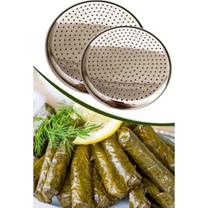 Paslanmaz Çelik  Altlığı Delikli Çelik Pizza Lahmacun Tepsisi 3 Adet - 3 Boy
