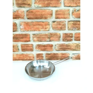 Kapsül Tabanlı Çelik Sos Tavası - Metal Saplı - 16 cm