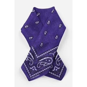 New Obsessions Şal Desenli Kare Koton Bandana Fular