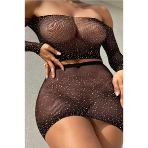 Night Black Fantazi Vücut Çorab