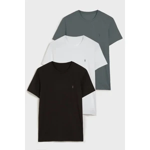 Four Man Bisiklet Yaka Standart Kalıp Basic Pamuklu Erkek T-Shirt 3lü Paket