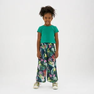 Kız Çocuk Arkası Pencere Detaylı T-Shirt