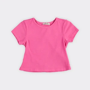 Kız Çocuk Arkası Pencere Detaylı T-Shirt