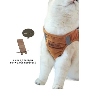 Ankaflex Kedi Göğüs Tasması Kedi Gezdirme Tasması Kediler Için Özel Üretim Yeni Nesil (Tasma Dahil)