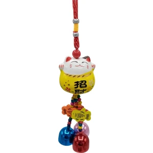 Dünyadan Hediyeler Feng Shui Maneki Neko Şans Kedisi Sarı No.3