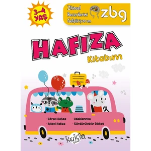 Zbg 3-4 Yaş Hafıza Kitabım - Zihinsel Becerilerimi Geliştiriyorum