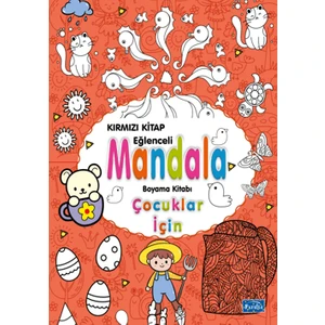 Çocuklar Için Mandala Kırmızı