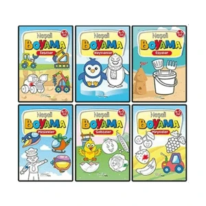 Neşeli Boyama 6 Kitap Set 4-5 Yaş