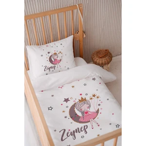 %100 Pamuk Saten Isme Özel 100X150 Bebek Yatak Nevresim Seti