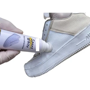 2 Adet Beyaz Ayakkabı, Deri, Kanvas, Sneaker Boyası, Beyazlatıcı Boya Sport White