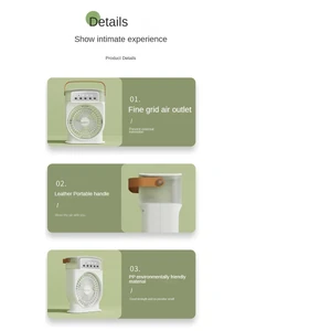 Taşınabilir Klima Fanı 5 Delikli Sprey Hava Soğutma Mini Kişisel Fan Elektrikli Fan Nemlendirici Masa Fanı Ev-C Için (Yurt Dışından)