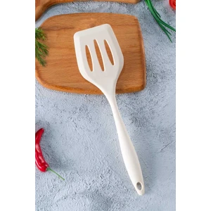 Bej Delikli Silikon Spatula 20CM