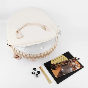 JTN-1415 14 Inç 15 Ses Ton Çelik Handpan Tongue Drum Davulu - Beyaz