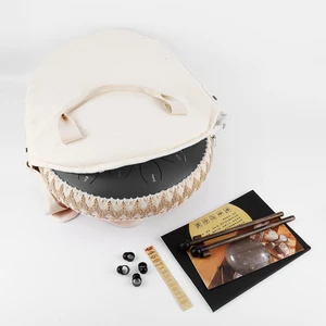 JTN-1415 14 Inç 15 Ses Ton Çelik Handpan Tongue Drum Davulu - Siyah