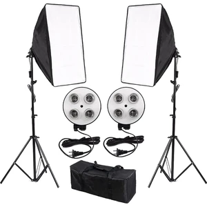 Cazipshop 4 Duylu 50x70 Softbox Sürekli Işık Seti Video Youtube