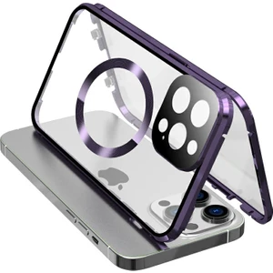Forestl Digital Apple iPhone13 Pro Telefon Kılıfı Için 360 Derece Koruma Manyetik Kapak Morası (Yurt Dışından)