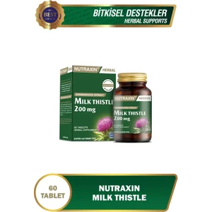 Milk Thistle - Deve Dikeni Gıda Takviyesi 200 Mg 60 Tablet