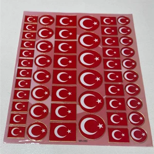 Sticker Seti Türk Bayrağı Tbs