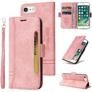 BDT Boutique Iphone 8 Için Kılıf Artı/7 Artı Kart Yuvaları Cüzdan Kapak Çevirin Tpu Deri (Yurt Dışından)