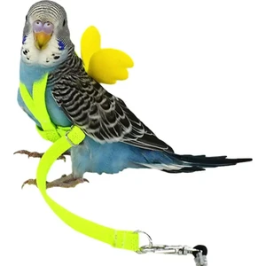 Shanhua Shop 1 Adet Rastgele Renk Stili Pet Papağan Kuş Koşum ve Tasma Uçan Halat Sapanlar Açık Eğitim Çekiş Halatı Muhabbet Kuşu Papağanı Küçük Kuşlar Için (Yurt Dışından)