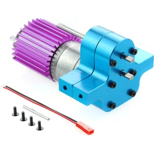 Sant Kuee Metal 370 Motor Şanzıman C14 C24 B24 B36 Mn D90 D99 MN99S Rc Araba Yükseltme Parçaları, Mavi (Yurt Dışından)