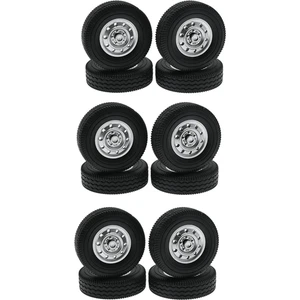 Sant Kuee 12 Adet Kauçuk Jant Lastik Lastik D12 Mini 1/16 Rc Kamyon Araba Yedek Parça Aksesuarları (Yurt Dışından)