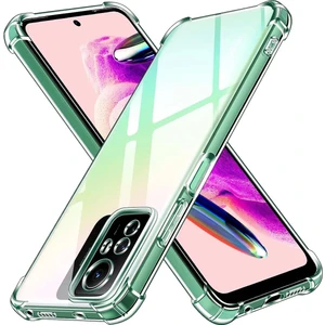 Case World Caseworld Xiaomi Redmi Note 12S Kapak Kamera Korumalı Airbag Antishock Köşe Korumalı Şeffaf Silikon Kılıf