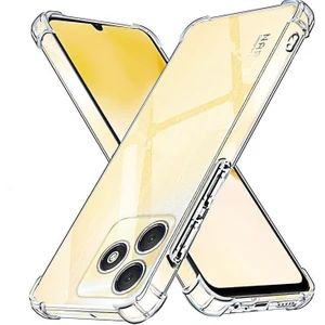 Case World Caseworld Realme C53 Kapak Kamera Korumalı Airbag Antishock Köşe Korumalı Şeffaf Silikon Kılıf